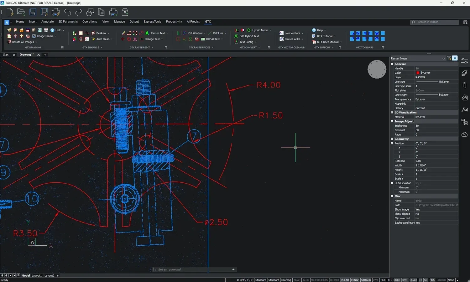GTX Raster screenshot